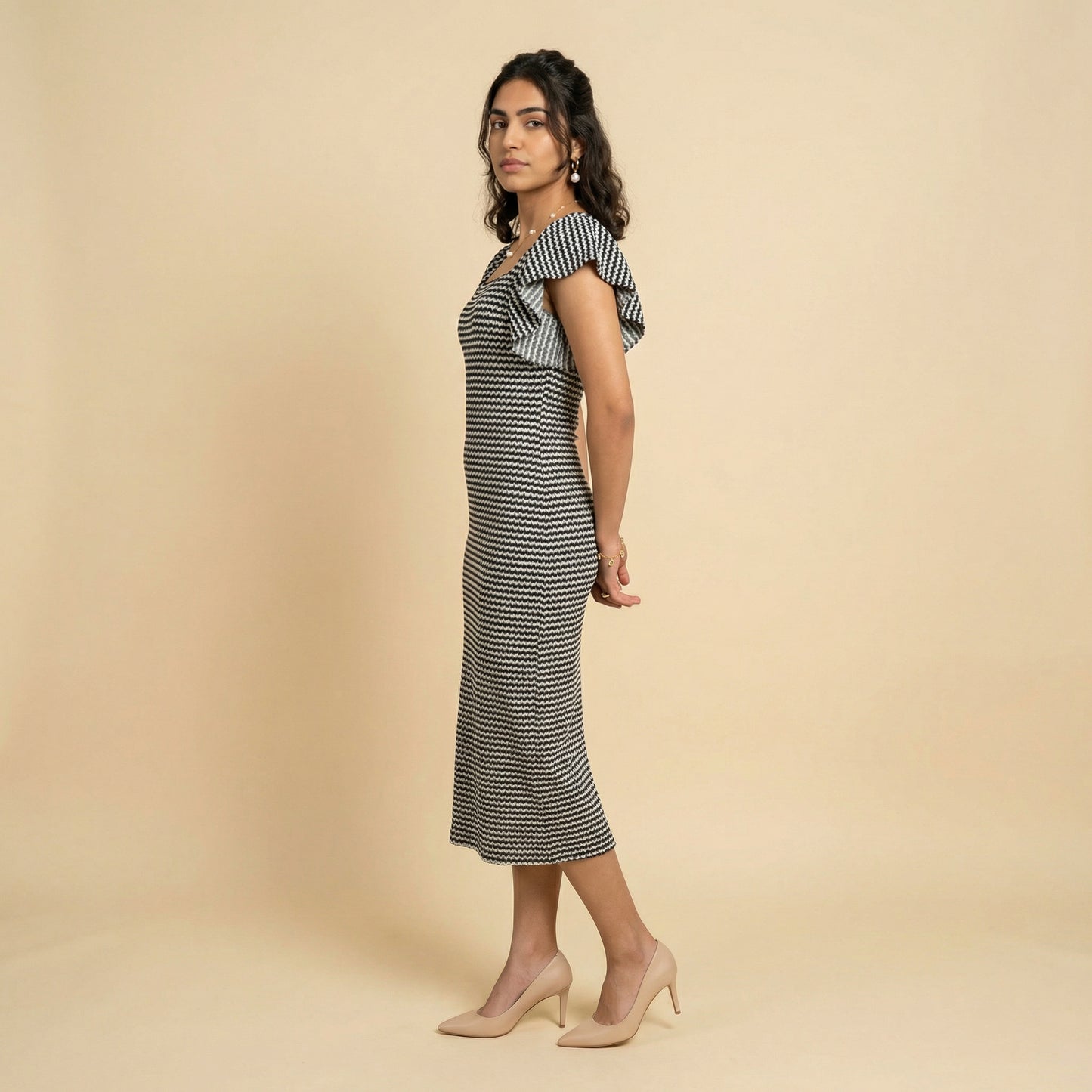 LW Monochrome Muse Midi Dress