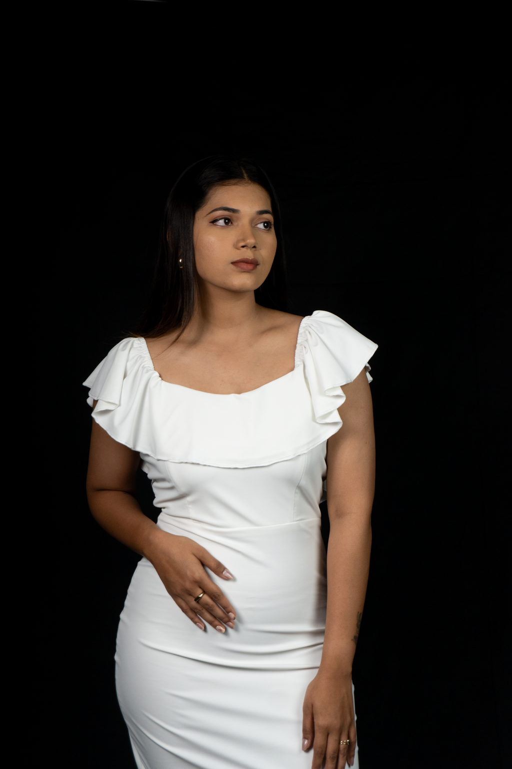 LW White Orchid Dress