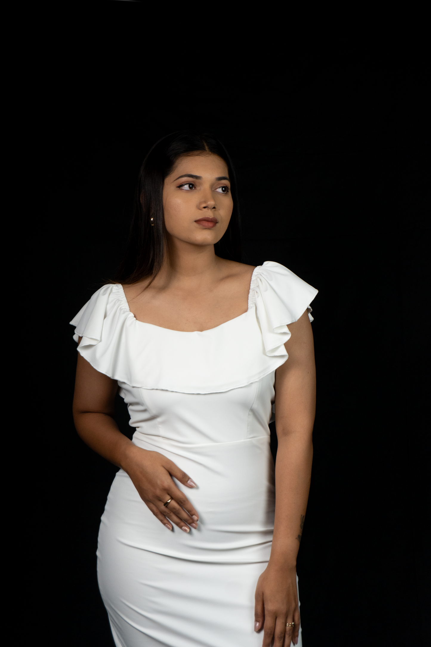 LW White Orchid Dress