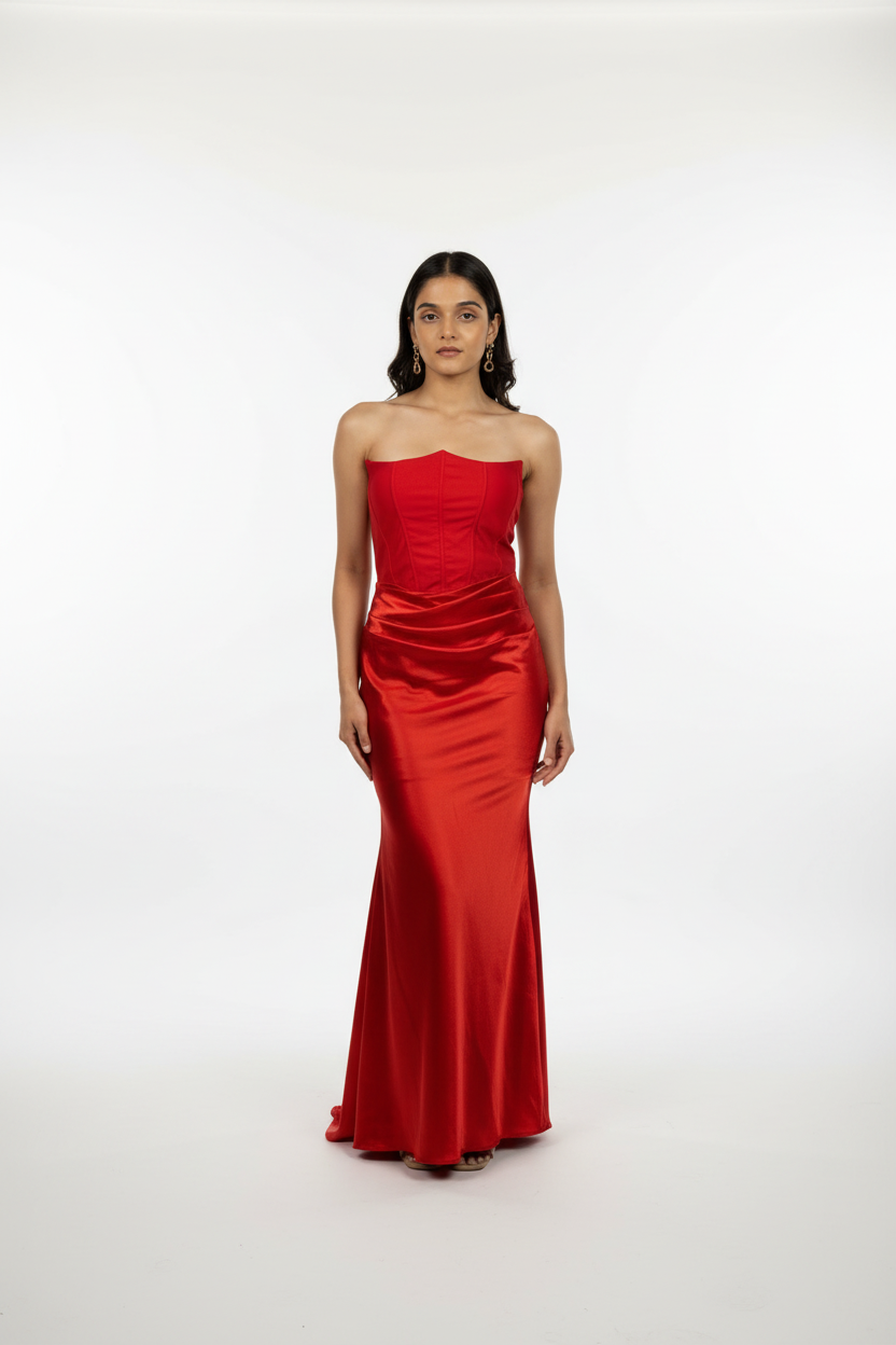 LW Corset Long Dress