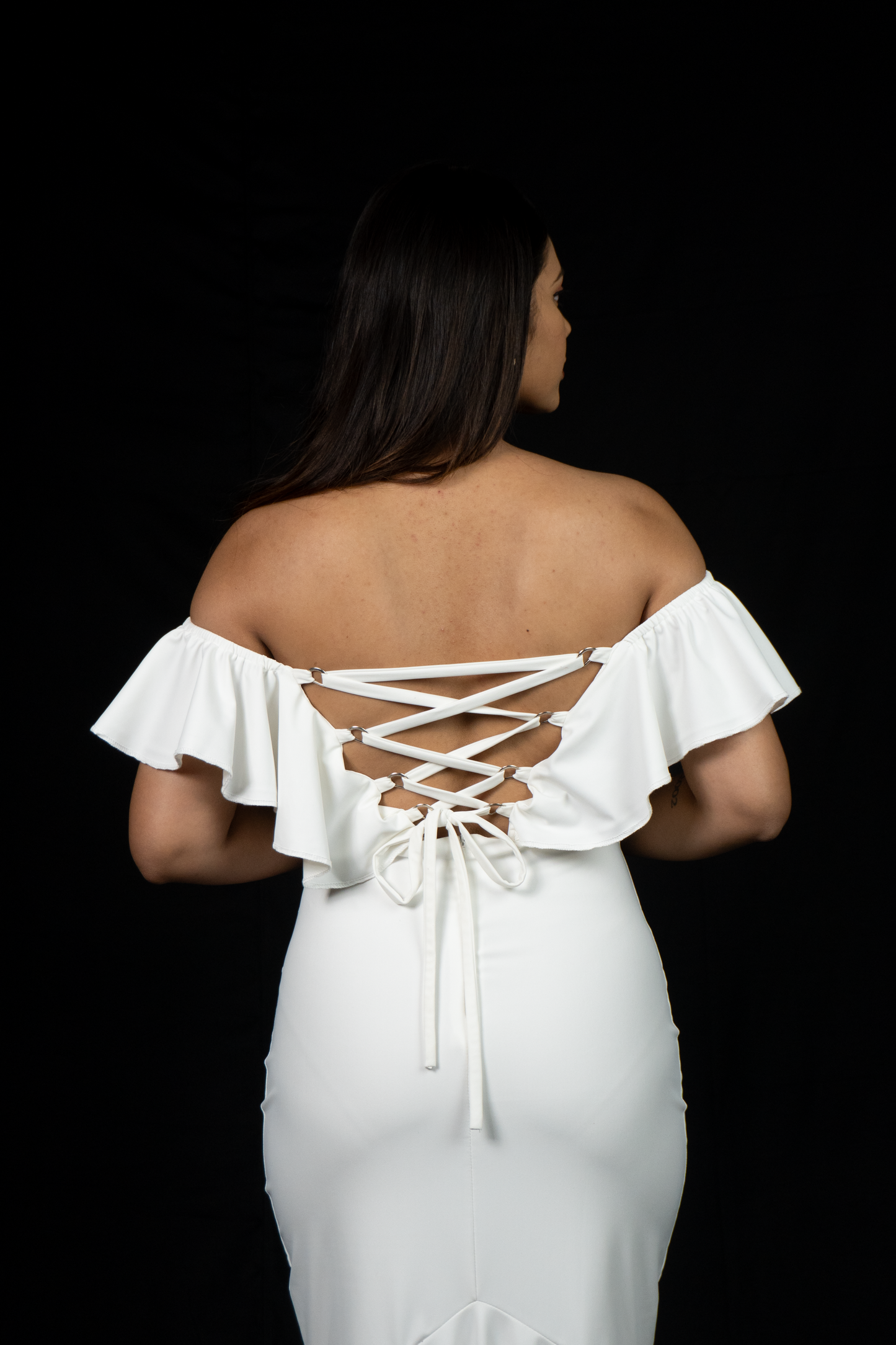 LW White Orchid Dress