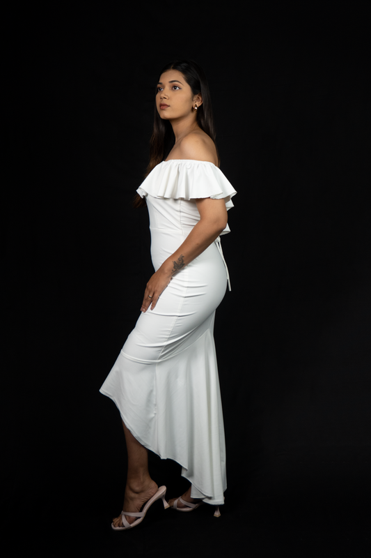 LW White Orchid Dress