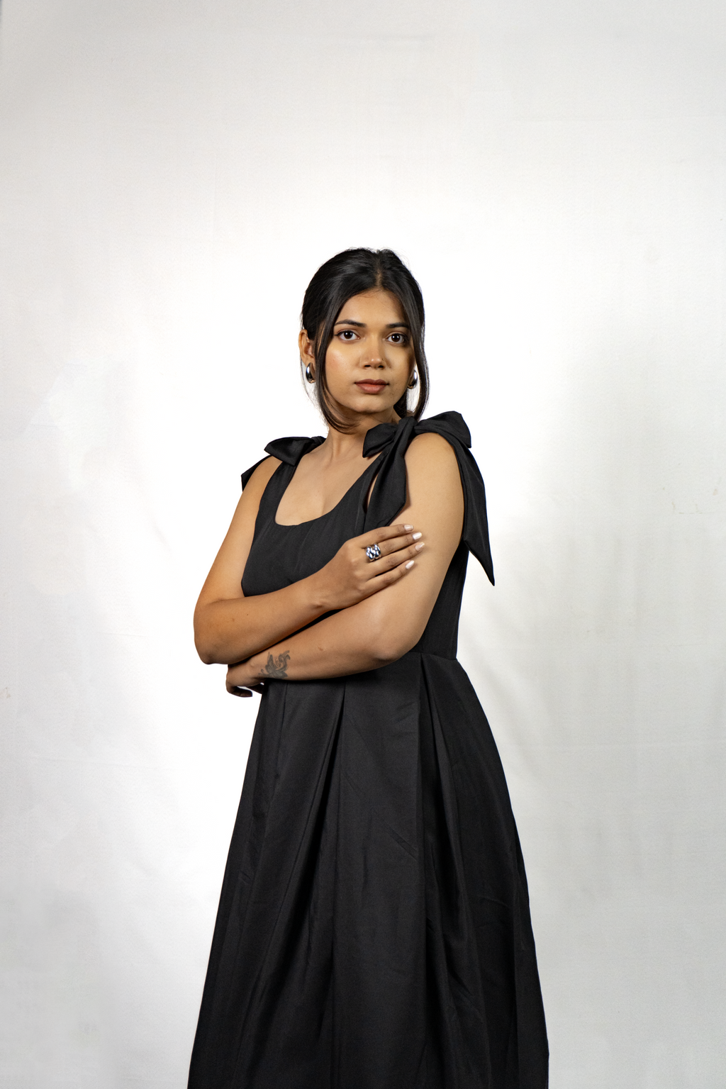 LW Black Frill Dress