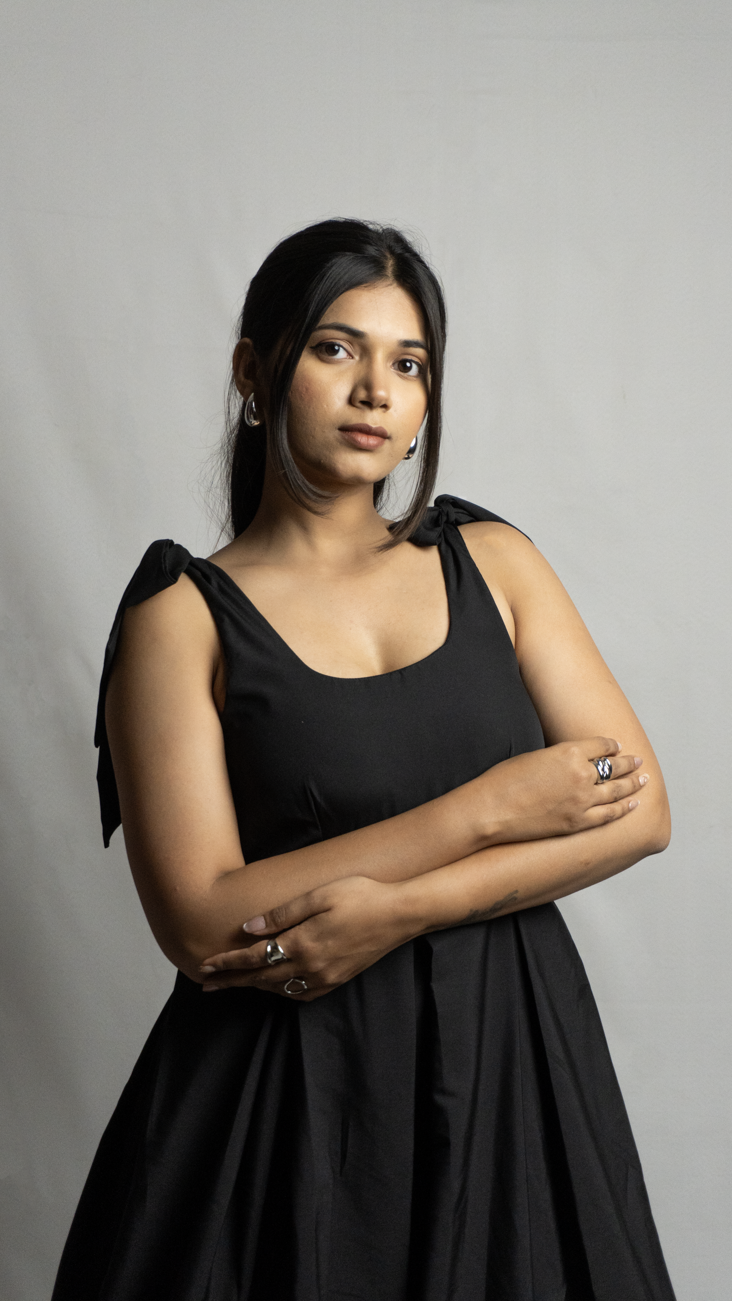 LW Black Frill Dress