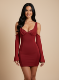 LW Wine Embrace Bodycon Dress